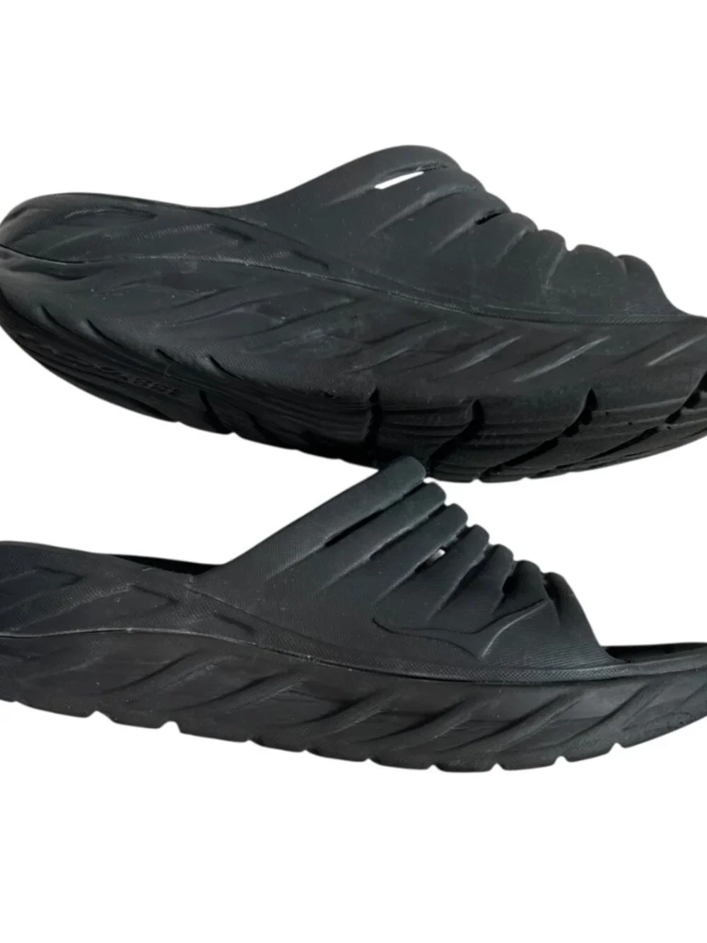Hoka sandals Ora Recovery slide black EVA mens 9 womens 11 lightweight